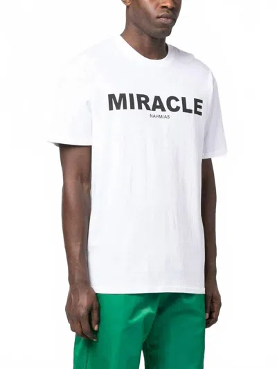 Nahmias Miracle Print Short Sleeve T-shirt In White In White