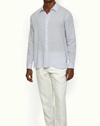 Orlebar Brown Justin Shirt In Hush In White