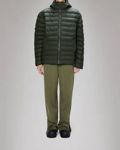 Rains Unisex Lohja Puffer Jacket In Green In Green