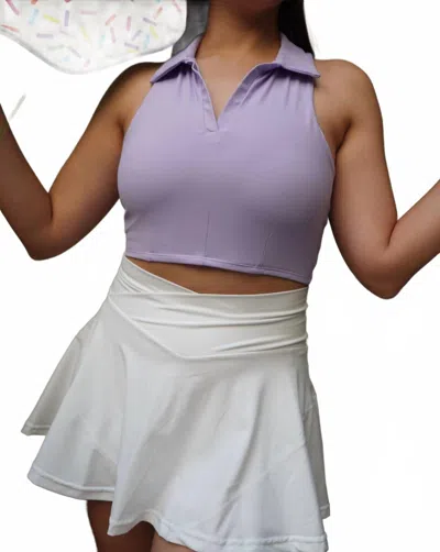 Popflex Active Crisscross Hourglass Skort In White In White