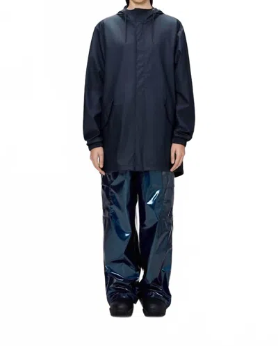 Rains Unsiex Fishtail Jacket In Navy In Blue