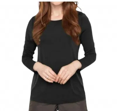 Liv By Habitat Foundation Long Sleeve Tee In Black In Black