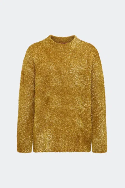 Simon Miller Cher Tinsel Knit Sweater In Star Gold In Gold