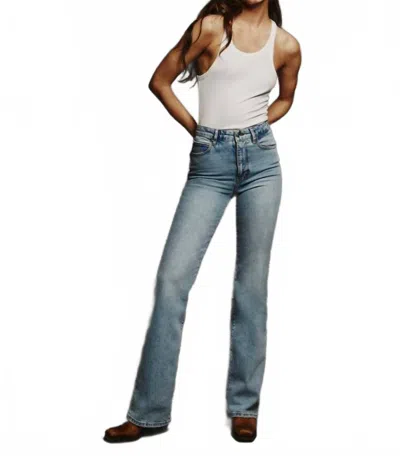 Frame Arrow Straight Leg Jeans In Leela In Multi