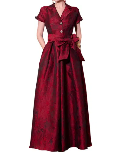 Vincent Maxi Dress In Burgundy