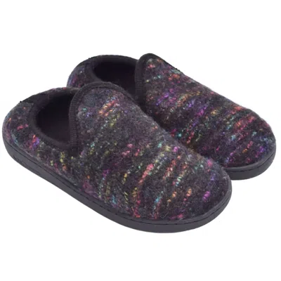 Haflinger Women's Atb Ii Slipper In Black Speckle In Multi
