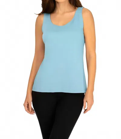 A'nue Miami A-line Tank Top In Powder In Blue
