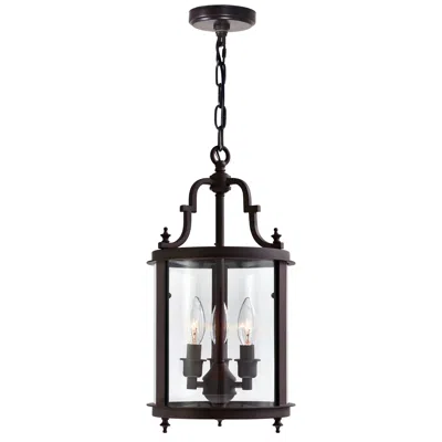 Cwi Lighting Desire 3 Light Drum Shade Mini Pendant With Oil Rubbed Bronze Finish In Black