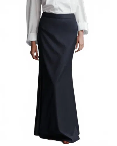 Twp At Last Maxi Skirt In Indigo/charcoal In Black