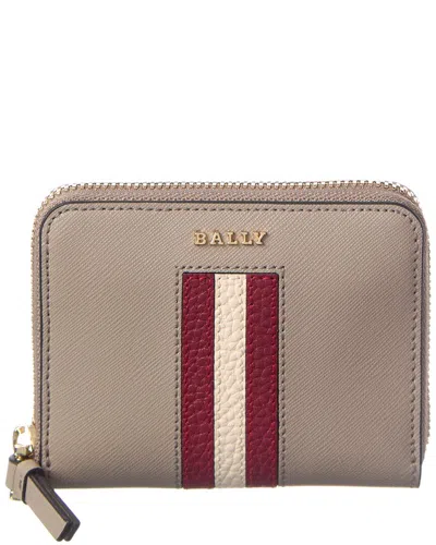 Bally Saira Leather Coin Purse In Brown