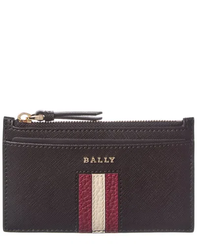Bally Sandhy Leather Card Case In Black