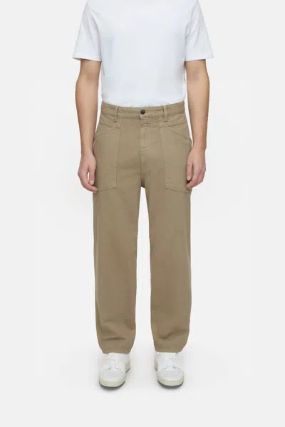 Closed Fatigue-x Relaxed Pants In Cashew Cream In Green