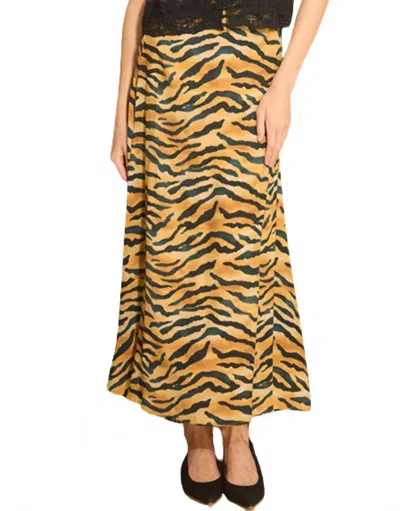 Hunter Suki Maxi Skirt In Tiger Print In Multi