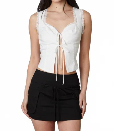 Cotton Candy La Cargo Pocket Mini Skirt In Black In Black