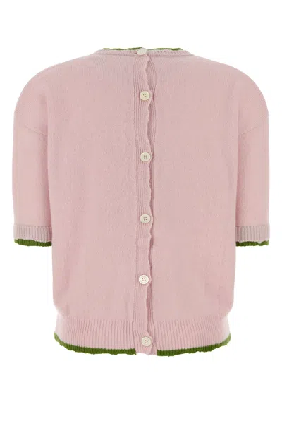 Marni Pastel Pink Wool Blend Sweater