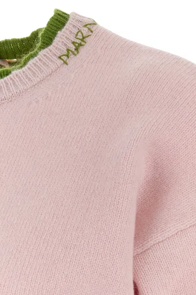 Marni Pastel Pink Wool Blend Sweater
