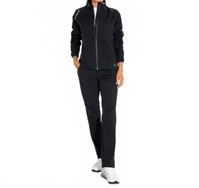 Abacus Sportswear Us Pitch 37.5 Rain Golf Trouser In Black In Animal Print