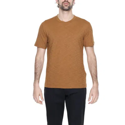 Liu •jo Brown Cotton T-shirt In Brown