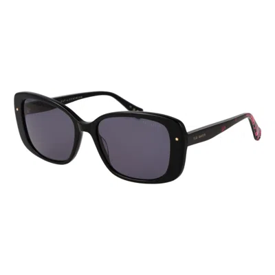 Ted Baker Black Acetate Sunglasses In Black