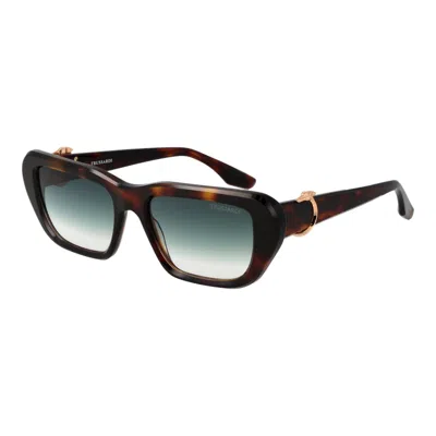 Trussardi Brown Acetate Sunglasses In Brown