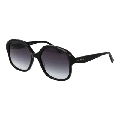 Ted Baker Black Acetate Sunglasses In Black
