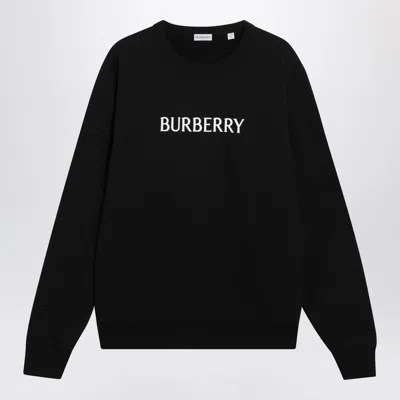 Burberry Black Slim Cotton Terry-effect Sweatshirt In Animal Print