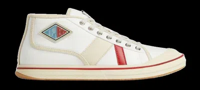 Bottega Veneta Eliot Mid-top Canvas Sneakers In White