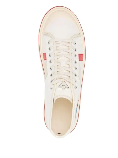 Bottega Veneta Eliot Mid-top Canvas Sneakers In White