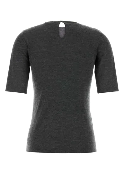 Brunello Cucinelli Emporio Armani Wool Blend Blazer Jacket In Gray