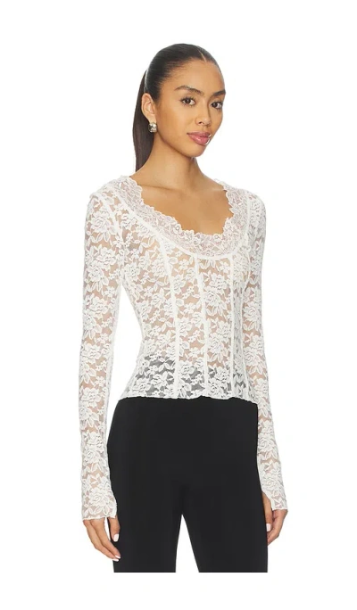 Free People All Night Long Sleeve In White