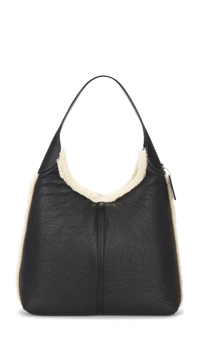 Coach Brooklyn Shoulder Bag 39 In Shearling In Black