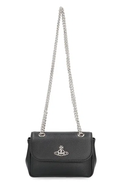 Vivienne Westwood Mini Shoulder Bag Purse Chain In Black