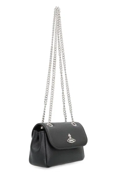 Vivienne Westwood Mini Shoulder Bag Purse Chain In Black