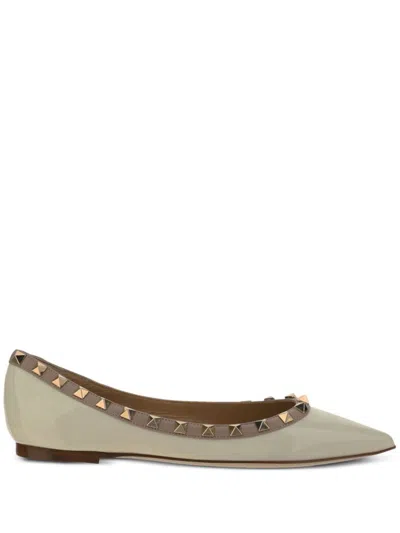 Valentino Garavani Flat Shoes In Neutral