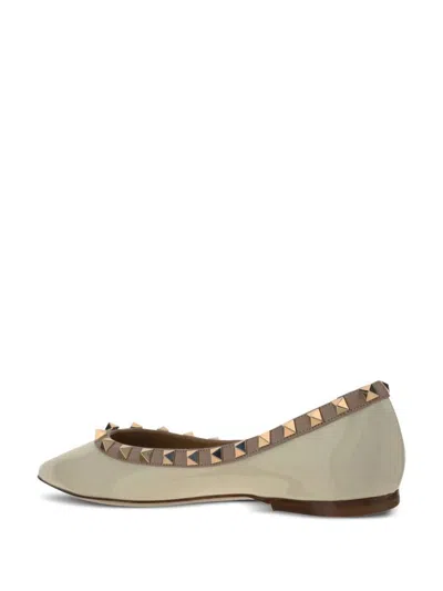 Valentino Garavani Flat Shoes In Neutral