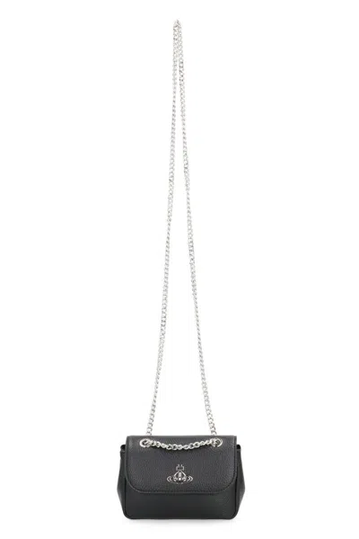 Vivienne Westwood Mini Shoulder Bag Purse Chain In Black