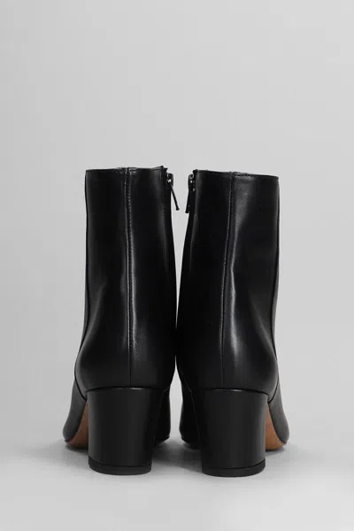 Fabio Rusconi High Heels Ankle Boots In Black Leather In Black