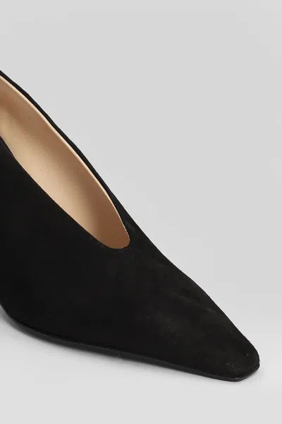 Fabio Rusconi Pumps In Black Suede In Black