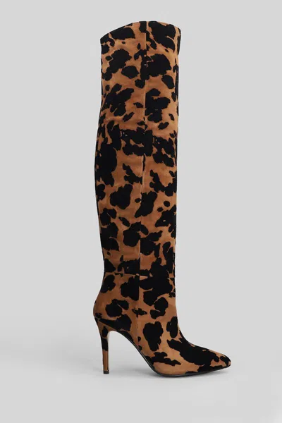 L'arianna High Heels Boots In Animal Print
