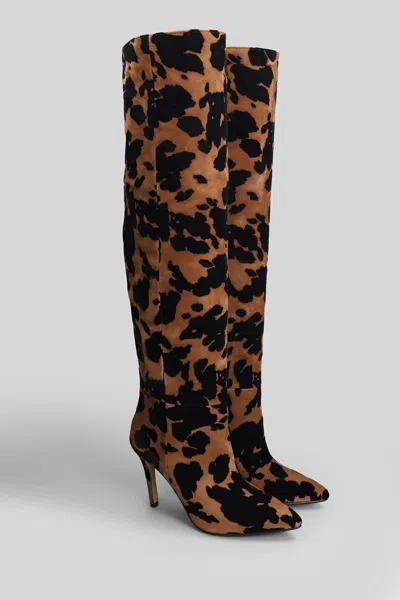 L'arianna High Heels Boots In Animal Print