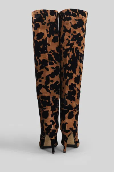 L'arianna High Heels Boots In Animal Print