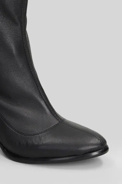 L'arianna High Heels Ankle Boots In Black