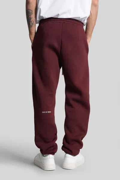 State Of Order Pants In Burgundy
