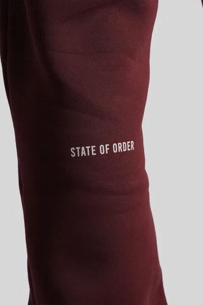 State Of Order Pants In Burgundy