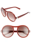 Chloé Marlow Round Gradient Sunglasses, Burnt