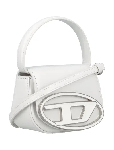 Diesel "1dr" Xs Cross Body Bag In Silver