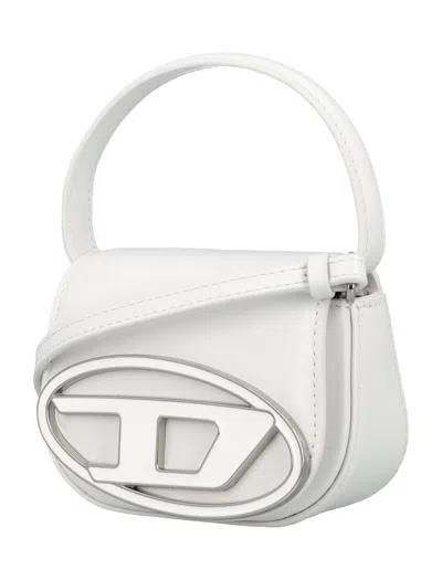 Diesel "1dr" Xs Cross Body Bag In Silver