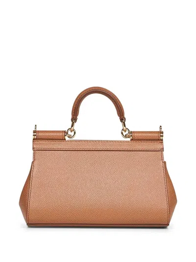 Dolce & Gabbana Boyy Pastel Yellow Nappa Leather Puffy Pumps In Brown