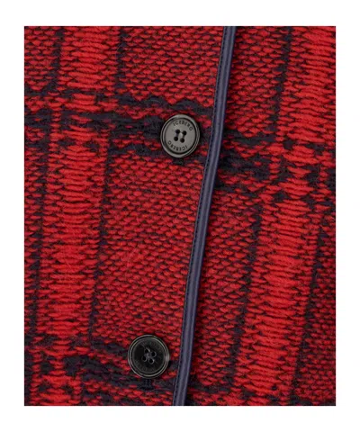 Iceberg Single-breasted Long-sleeved Overcoat In Red