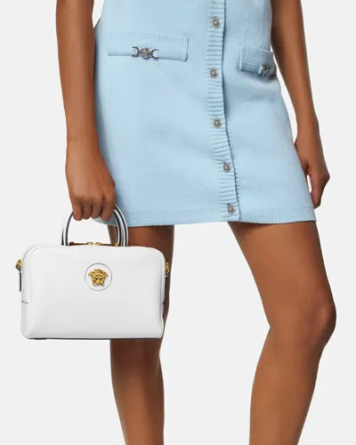 Versace La Medusa Hand Bag In White